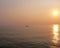 Lonely boat at the beach of Veracruz Mexico