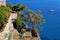 Lonely boat on the Ligurian Sea, near Monterosso al Mare.