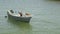 Lonely boat in the pier of Lagos port.