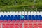 Lonely boy on the empty stadium outdoor