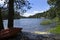 Lonely canoe, Jackson Meadows Reservoir