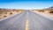 Lonely desert highway