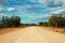 Lonely desert outback road, Australia