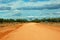 Lonely desert outback road, Australia