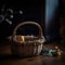 Lonely Easter: A Moving Depiction of a Forgotten Basket, Symbolizing the Quiet Despair and Separation