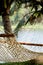 Lonely hammock in beautiful resort