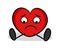 Lonely heart is sad and unhappy because of unrequited love, being single, breakup, romantic loneliness