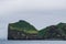 Lonely house on Ellidaey island in Vestmannaeyjar archipelago, Iceland