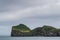 Lonely house on Ellidaey island in Vestmannaeyjar archipelago, Iceland