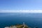 Lonely Lighthouse Blue Summer Sea Horizon