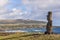 Lonely moai, Ahu Tahai, Easter Island, Chile