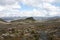 Lonely Mountain with Frailejones and Andes Mountains On Sumapaz Paramo