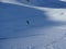 Lonely off piste skier