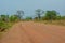 Lonely, quiet rural road, Africa