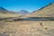 Lonely Railroad Tracks in the Andes Mountains of Peru