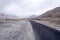 A lonely road in the cold deserts of Nubra Valley