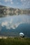 Lonely Rowboat at the Edge of Nallihan Lake in Turkey