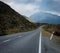 Lonely stretch of highway in New Zealand