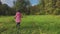 Lonely teenage girl in the autumn forest. Walking in the autumn park.