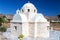 Lonely white church at Paros island