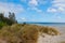 a lonesome beach at summer