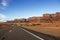 Lonesome high desert highway to nowhere in Arizona