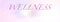 Long banner. Abstract light pink violet background and word Wellness. gradient.