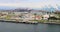 Long Beach California Port of Los Angeles Coast Guard station industrial 4K