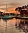 Long Beach California Shoreline marina sunset sailboat