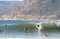 Long Beach,Cape Town,South Africa-June 15,2014:Surfer at Kommetjie.