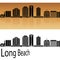 Long Beach V2 skyline in orange