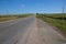 Long Bitumen Road Bordered by Sugar Cane and Electricity Poles