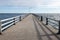 A long boardwalk on the ocean