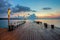 The long boardwalks to the sea