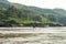 Long boat on Mekong river, Laos