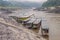 Long boat on Mekong river, Laos