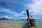 Long boat and tropical beach, Rawai beach , Andaman Sea, Thailand