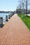 Long brick walkway