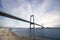 Long bridg linking two citites in Denmark