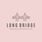 long bridge icon line art logo