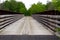 Long bridge with wood sidings-stock photos