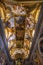 Long Ceiling Nave Basilica Saint Maria in Trevio Rome Italy