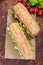 Long Ciabatta Sandwiches