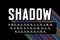 Long colorful shadow font