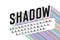 Long colorful shadow font