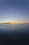 Long cool calm view at the great salt lake