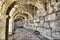 Long corridor of Aspendos amphitheatre