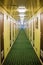 Long corridor of cruise ship