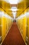 Long corridor of cruise ship