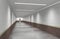 Long corridor, interior visualization, 3D illustration